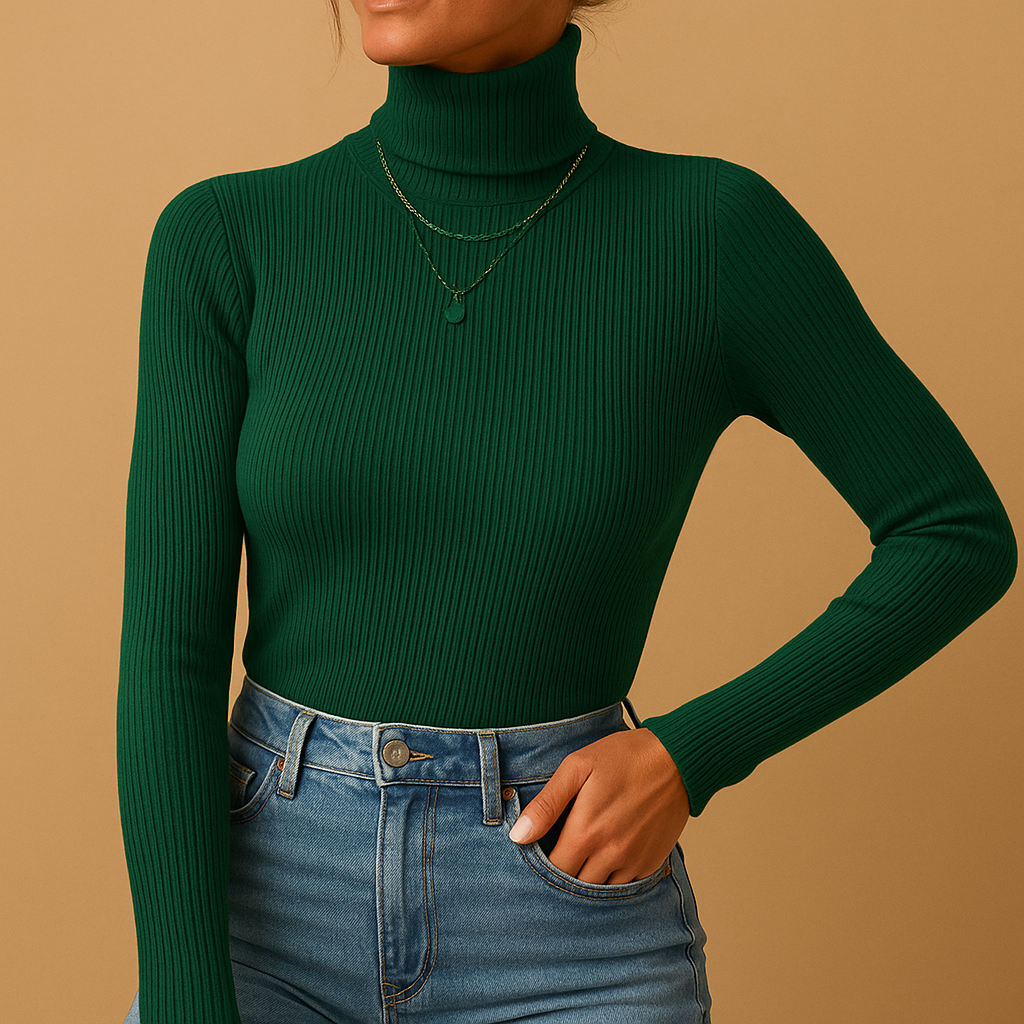 Danica | Women's Cashmere Turtleneck Sweater in Elegant Knit Design 2